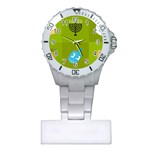 colorblock green hanukkah Plastic Nurses Watch