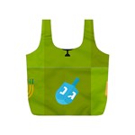 colorblock green hanukkah Full Print Recycle Bag (S)