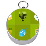 colorblock green hanukkah Silver Compass