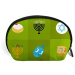 colorblock green hanukkah Accessory Pouch (Large)