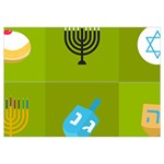 colorblock green hanukkah Samsung Galaxy Note 4 Case (White)