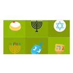 colorblock green hanukkah Satin Shawl