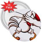 Dabbing Chicken 3  Button (10 pack)