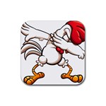 Dabbing Chicken Rubber Coaster (Square)