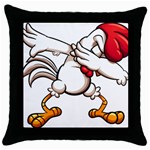 Dabbing Chicken Throw Pillow Case (Black)