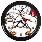 Dabbing Chicken Wall Clock (Black)