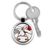 Dabbing Chicken Key Chain (Round)