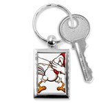 Dabbing Chicken Key Chain (Rectangle)