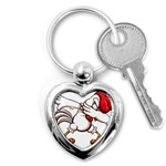 Dabbing Chicken Key Chain (Heart)