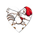 Dabbing Chicken Magnet (Heart)