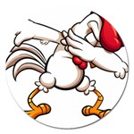 Dabbing Chicken Magnet 5  (Round)