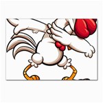 Dabbing Chicken Postcard 4 x 6  (Pkg of 10)