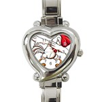 Dabbing Chicken Heart Italian Charm Watch