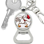 Dabbing Chicken Bottle Opener Key Chain