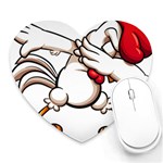 Dabbing Chicken Heart Mousepad