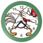 Dabbing Chicken Color Wall Clock