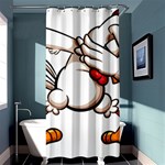 Dabbing Chicken Shower Curtain 36  x 72  (Stall)