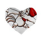 Dabbing Chicken Standard 16  Premium Heart Shape Cushion 