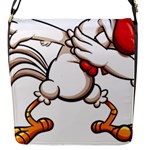 Dabbing Chicken Flap Closure Messenger Bag (S)