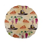 Thanksgiving Watercolor Standard 15  Premium Round Cushion 