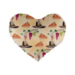 Thanksgiving Watercolor Standard 16  Premium Heart Shape Cushion 