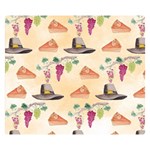 Thanksgiving Watercolor Double Sided Flano Blanket (Small)