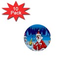 drunk Santa ugly xmas 1  Mini Button (10 pack) 