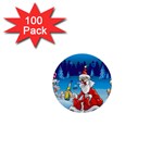 drunk Santa ugly xmas 1  Mini Button (100 pack) 