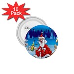 drunk Santa ugly xmas 1.75  Button (10 pack) 