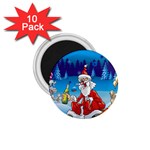 drunk Santa ugly xmas 1.75  Magnet (10 pack) 