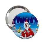 drunk Santa ugly xmas 2.25  Handbag Mirror