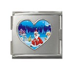 drunk Santa ugly xmas Mega Link Heart Italian Charm (18mm)