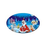 drunk Santa ugly xmas Sticker Oval (10 pack)