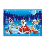 drunk Santa ugly xmas Sticker A4 (100 pack)