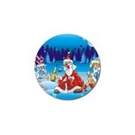 drunk Santa ugly xmas Golf Ball Marker