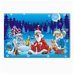 drunk Santa ugly xmas Postcards 5  x 7  (Pkg of 10)