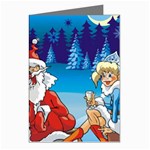 drunk Santa ugly xmas Greeting Cards (Pkg of 8)