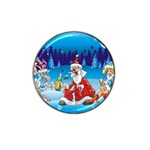 drunk Santa ugly xmas Hat Clip Ball Marker