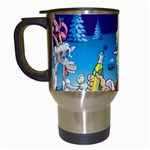 drunk Santa ugly xmas Travel Mug (White)