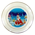 drunk Santa ugly xmas Porcelain Plate