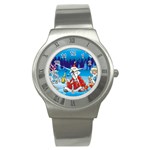 drunk Santa ugly xmas Stainless Steel Watch