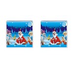 drunk Santa ugly xmas Cufflinks (Square)