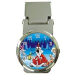 drunk Santa ugly xmas Money Clip Watch