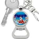 drunk Santa ugly xmas Bottle Opener Key Chain