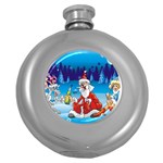 drunk Santa ugly xmas Hip Flask (5 oz)