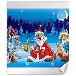 drunk Santa ugly xmas Canvas 8  x 10 