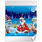 drunk Santa ugly xmas Canvas 12  x 16 