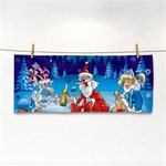 drunk Santa ugly xmas Hand Towel