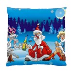 drunk Santa ugly xmas Standard Cushion Case (Two Sides)