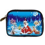 drunk Santa ugly xmas Digital Camera Leather Case